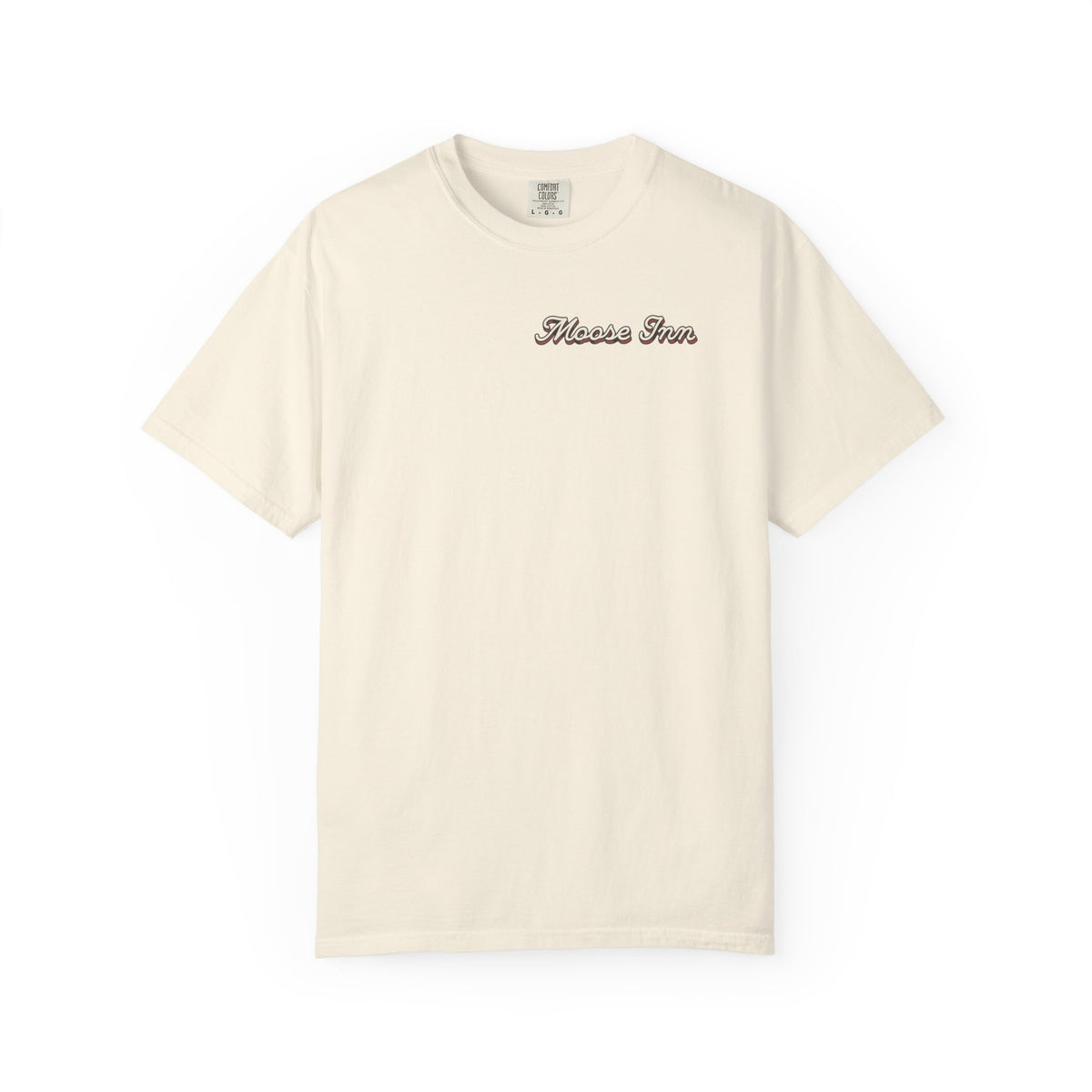 Moose Inn Welcome T-Shirt — Retro Dachshund Cabin Tee