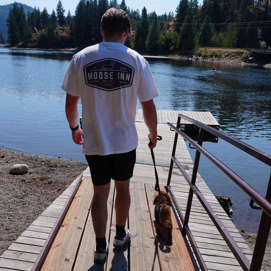 Moose Inn Logo T‑Shirt — Vintage Lodge Graphic Tee