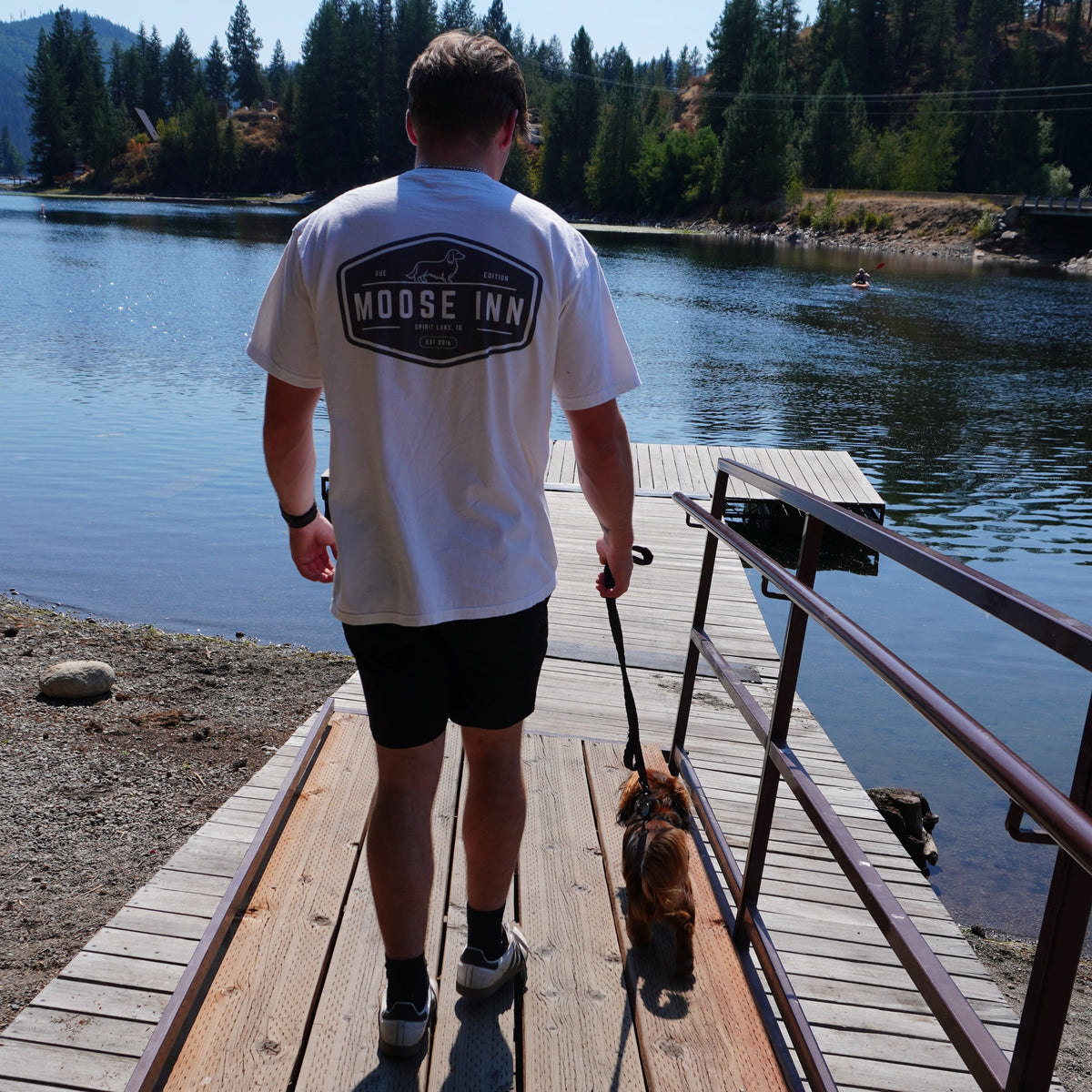 Moose Inn Logo T‑Shirt — Vintage Lodge Graphic Tee