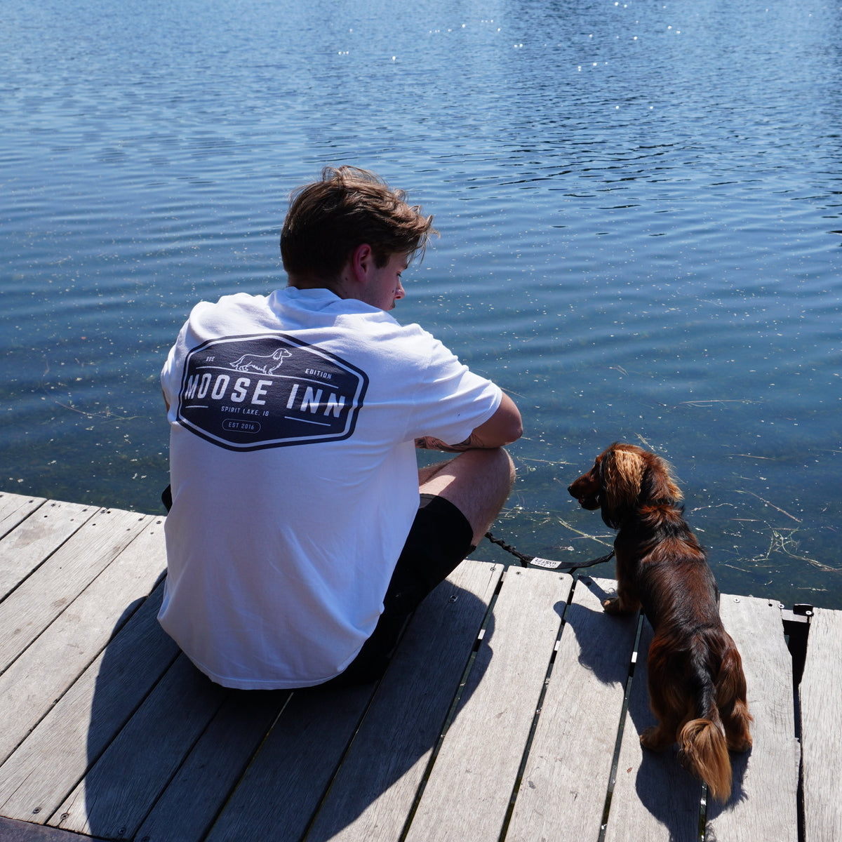 Moose Inn Logo T‑Shirt — Vintage Lodge Graphic Tee